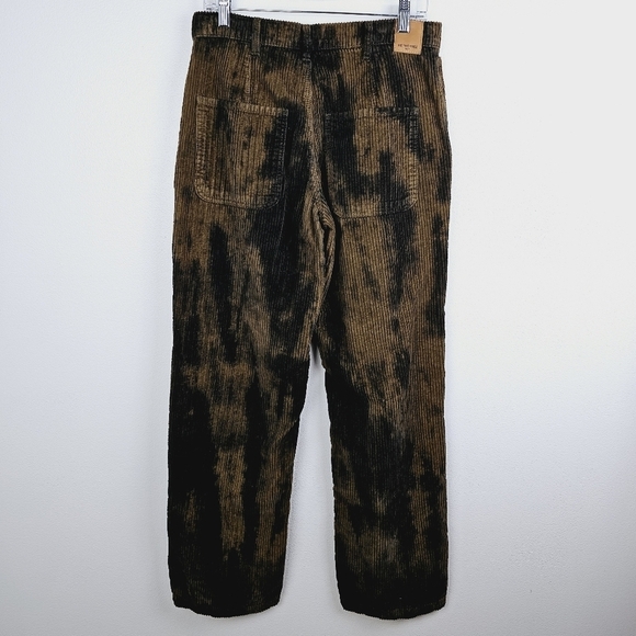 WE THE FREE Reese Pitched Straight Leg Corduroy Tie Dye Brown Tan Pants in Chava - Picture 5 of 13